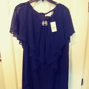 Navy blue cocktail dress